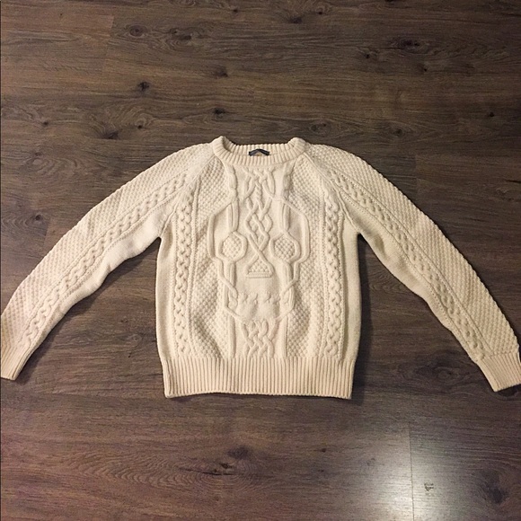 Alexander Mcqueen Cable Knit Skull 